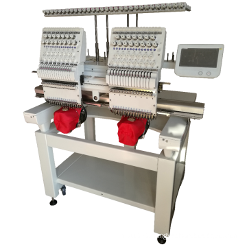 QY-2-CT computerized double head embroidery machine,automatic high speed embroidery machine